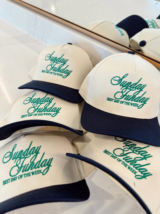 Kenzkustomz - Boné de caminhoneiro do melhor dia da semana, domingo divertido