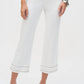 Joseph Ribkoff - Fringe Beaded Pull On Cropped Jean