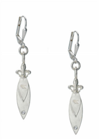 French Kande - Micro Pointu With Swarovski Accent Earrings