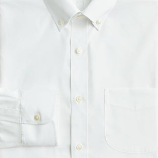 J.Crew - Camisa social Bowery sem vincos com gola abotoada