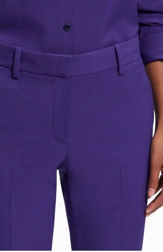 Teoria - Calça social reta de lã Treeca Crop