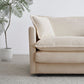 Mid-Century Modern 3-Seater Sofa with Pillows