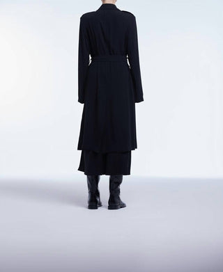 Dāl The Label - Trench Coat com lapela esvoaçante