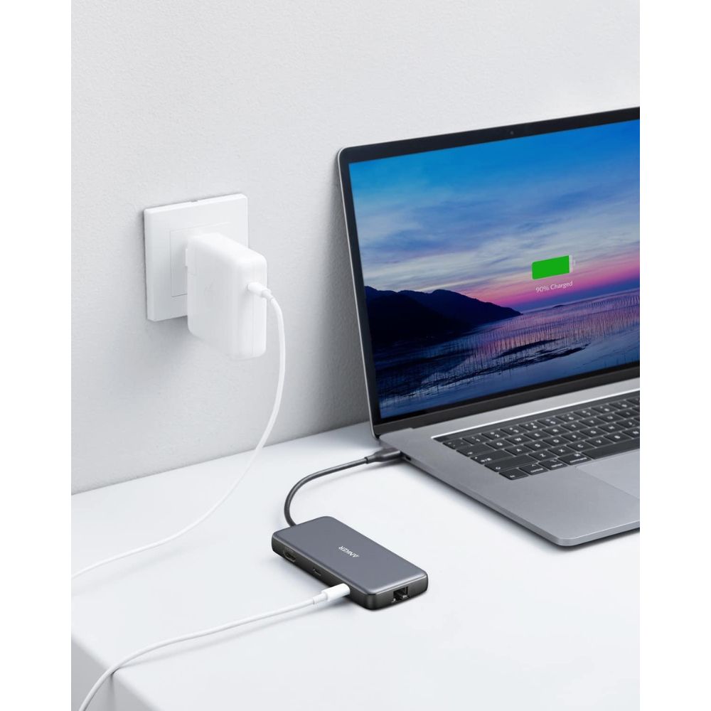 Hub USB-C 8 em 1 Anker Preto