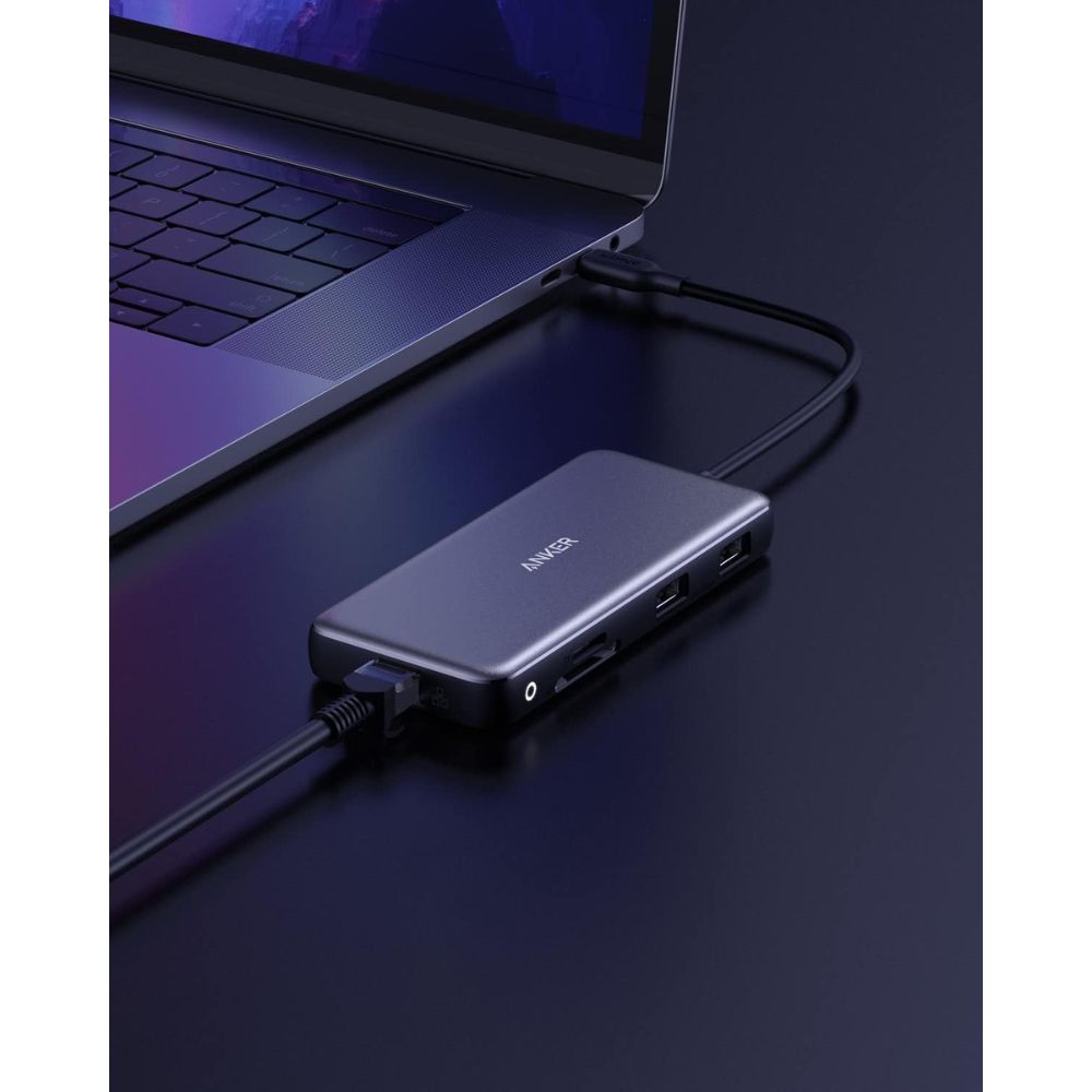 Hub USB-C 8 em 1 Anker Preto