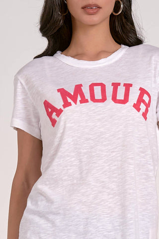 Elan - Amour Print Crew Neck Graphic Tee