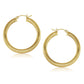 14k Yellow Gold Polished Hoop Earrings (40 mm)