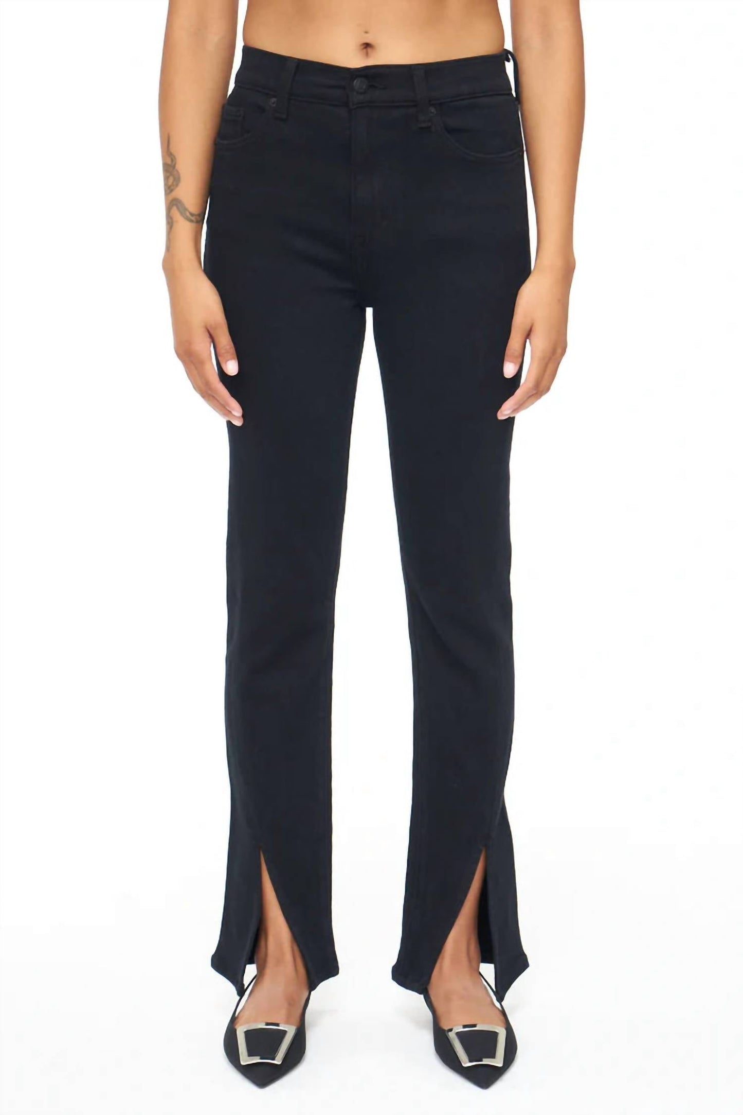 Pistola - Teagan High Rise Vented Straight Jean