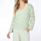 Esqualo - Crochet V-neck Sweater