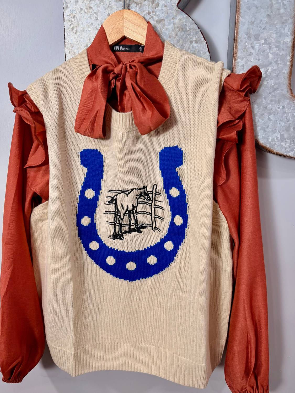 2Flyco - Women's Get Lucky Oversized Sweater Vest