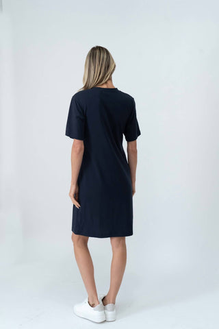 Six/Fifty - Camiseta de algodão - Vestido midi