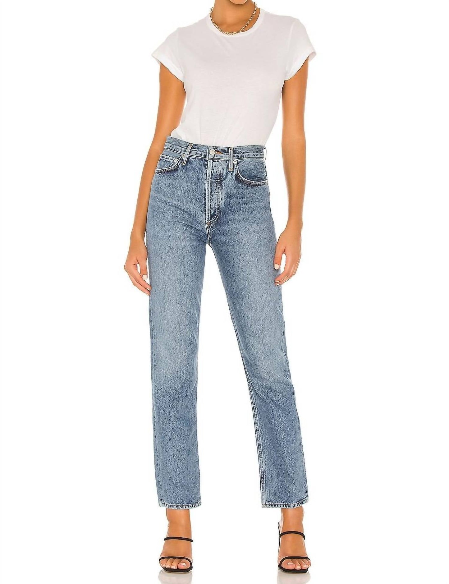 Agolde - 90's Pinch Waist High Rise Straight Jeans