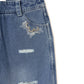 Sasha+Z - Women's Stone Embossed & Distressed Denim Pant