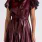 Elan - Faux Leather Mini Dress