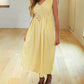 Soulofmu - Glow Drawstring V-neck Maxi Dress