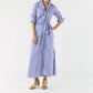 Ann Mashburn - Maxi Tie-waist Shirtdress