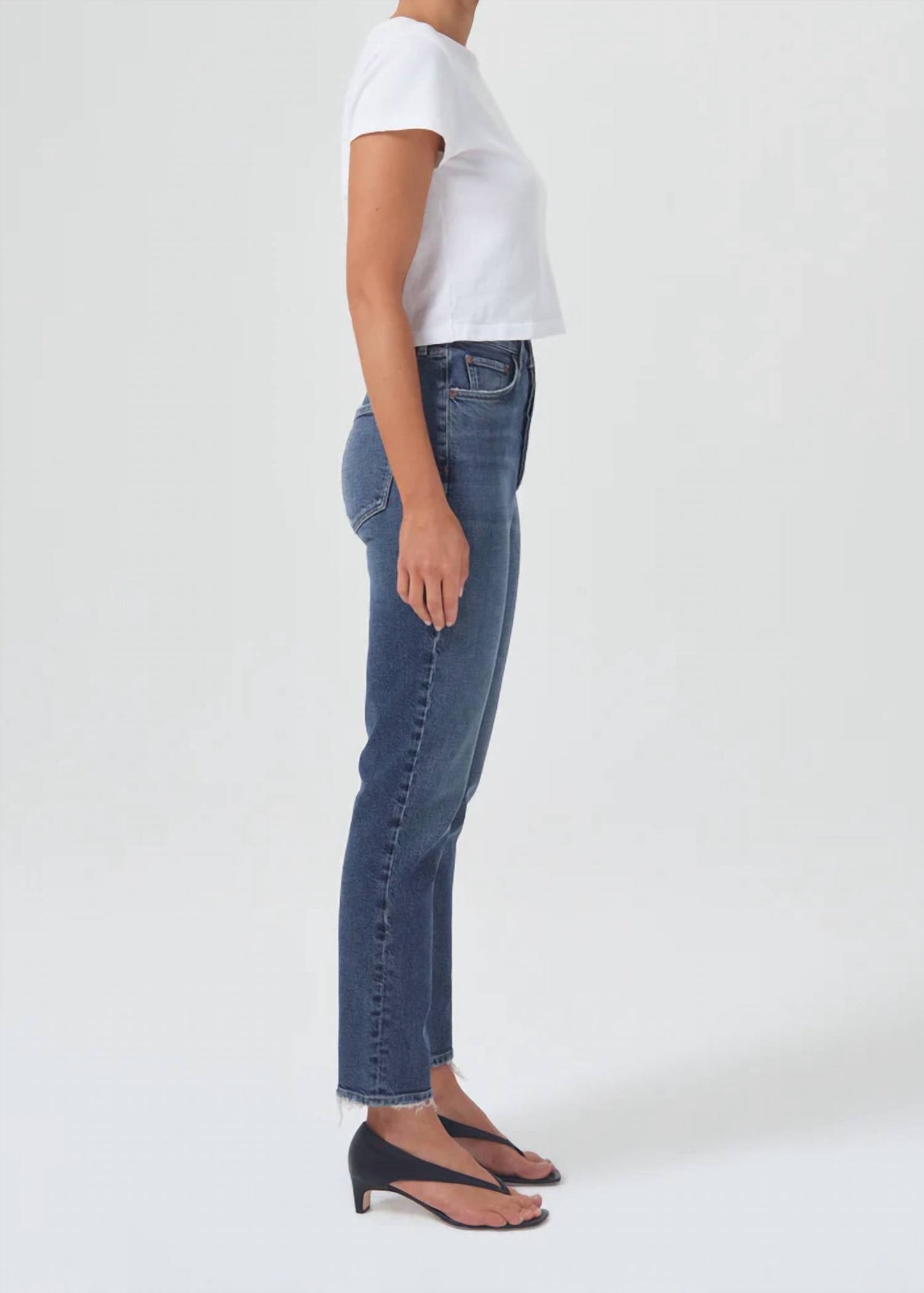 Agolde - RILEY LONG HIGH RISE STRAIGHT JEAN