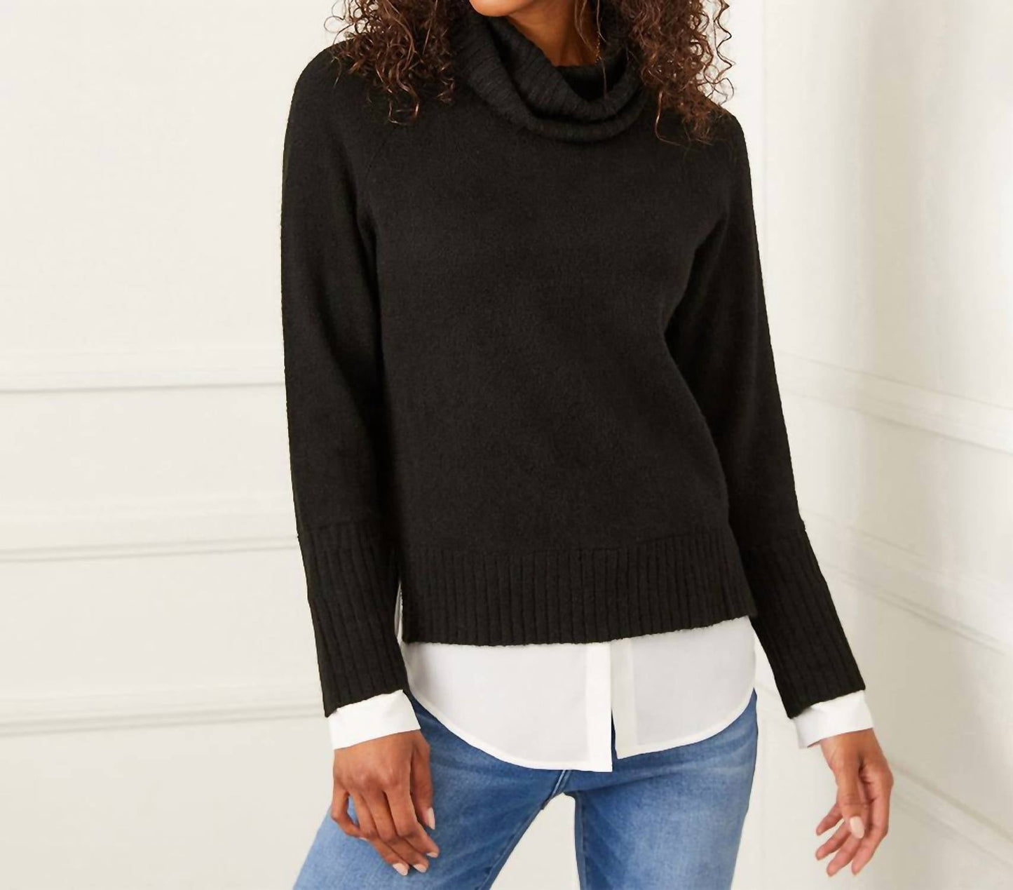 Karen Kane - Layered Turtleneck Sweater
