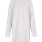 Apricot - Pinstripe Oversized Shirt Dress