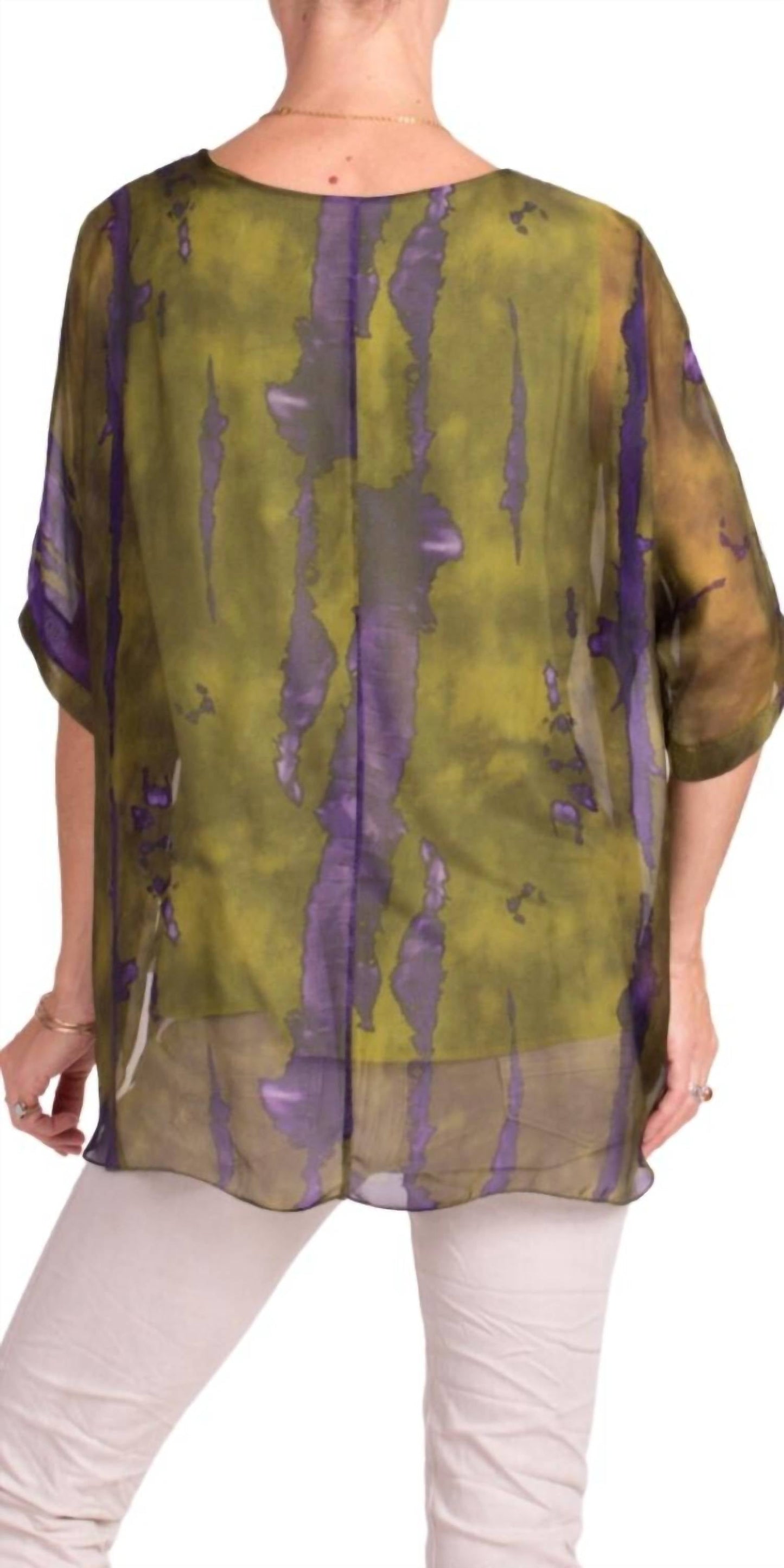 Gigi Moda - Carmelina Acid Wash Silk Kaftan