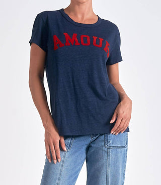 Elan - Blusa de gola redonda Amour