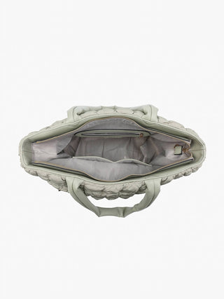 Jen &amp; Co. - Bolsa tote feminina Kelly acolchoada e fofa com alça transversal