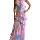Beulahstyle - V-neck Ruffle Maxi Dress