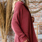 7Th Ray - Rib Button Down Side Pocket Shacket - Plus Size