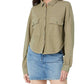 Bobi - Knit Twill Button Shirt Jacket