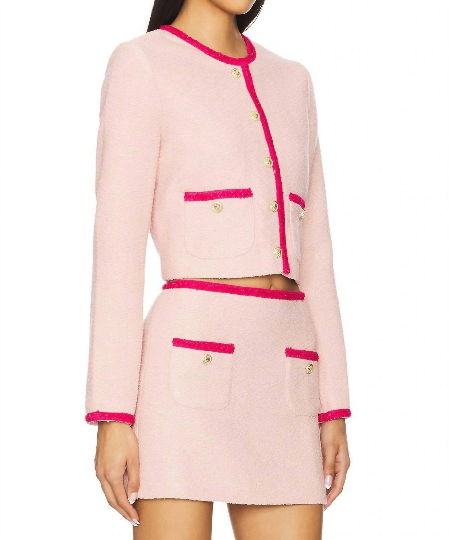 Amanda Uprichard - Braswell Long Sleeve Tweed Jacket