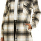 Thread & Supply Shirt Jacket in Black Tan Plaid, Size X-Small