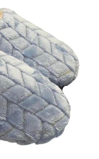 Isotoner - Pantufas femininas com capuz e pele Chevron