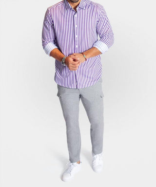 Buki - Camisa técnica de manga comprida listrada Go Big