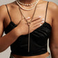 Eklexic - Women's Micro Royal Rolo Toggle Lariat Necklace
