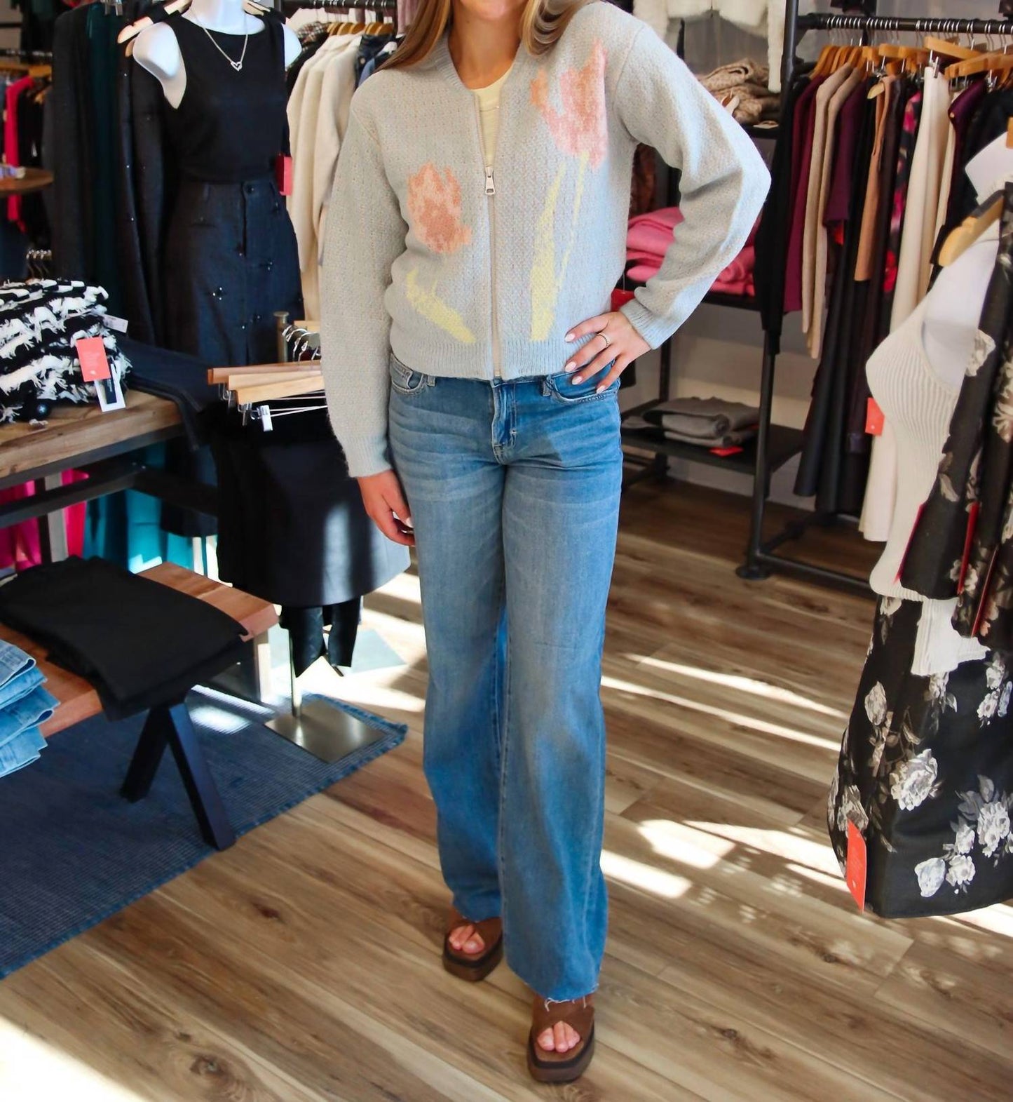 Steve Madden - JENA TULIP SWEATER JACKET