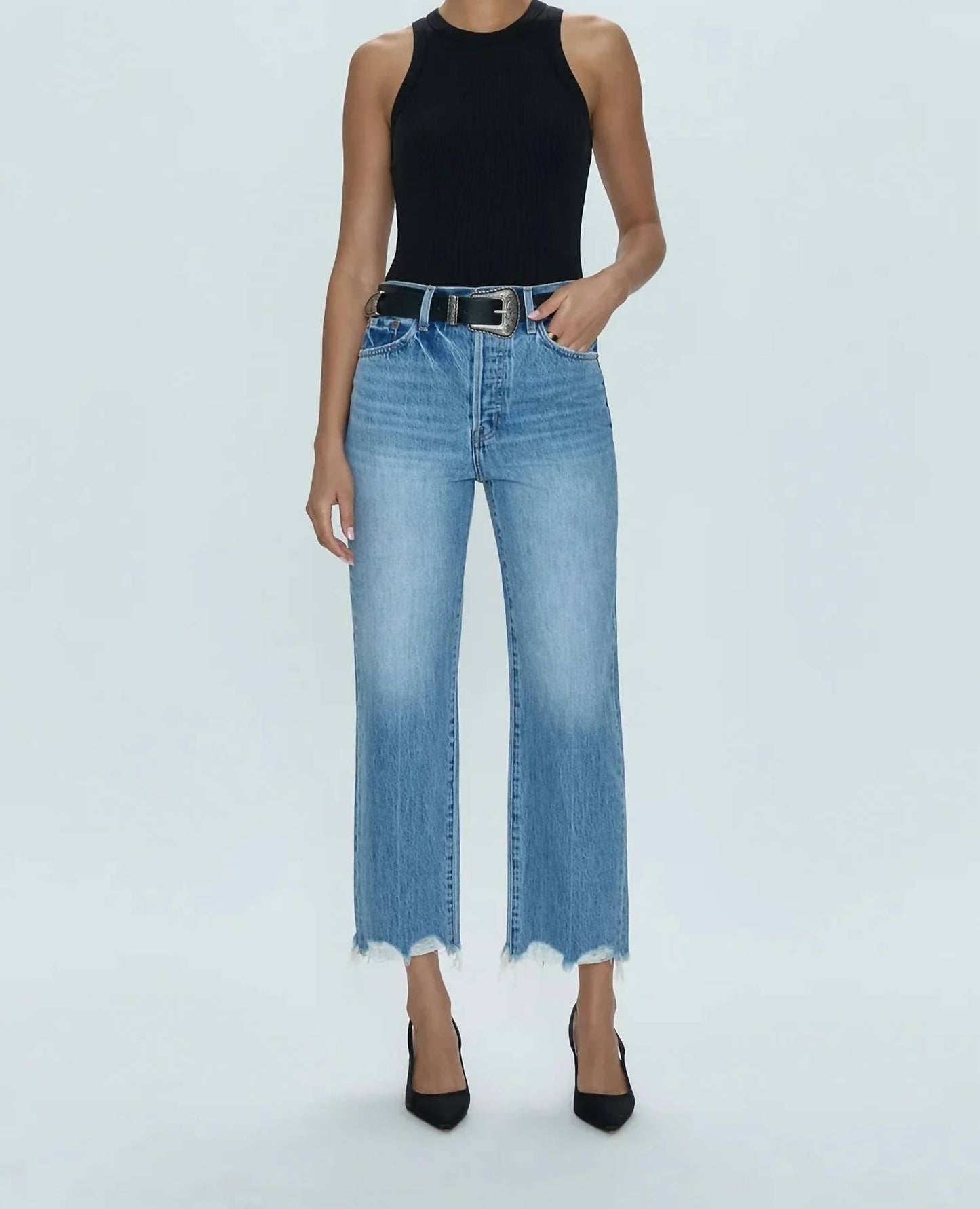 Pistola - Cassie Super High Rise Straight Jean
