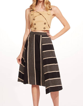 Eva Franco - Stripe Midi Skirt