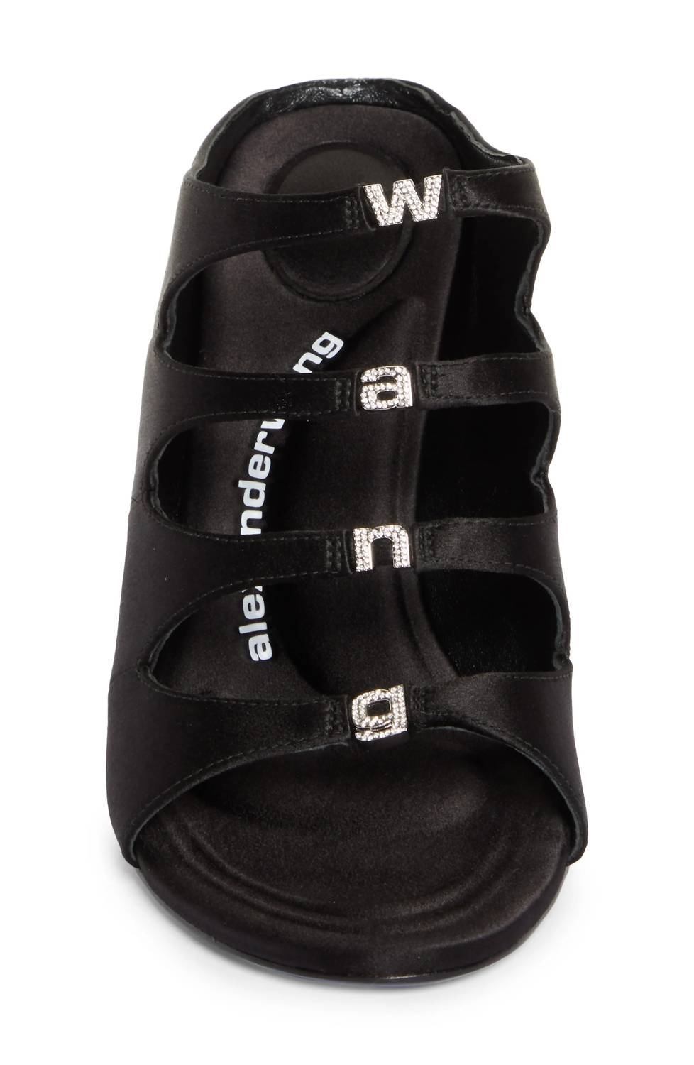 Alexander Wang - Women's Satin Lolita Crystal Embellished Sandal Heels