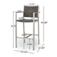 Outdoor Rust Proof Aluminum Barstools (Set of 2)