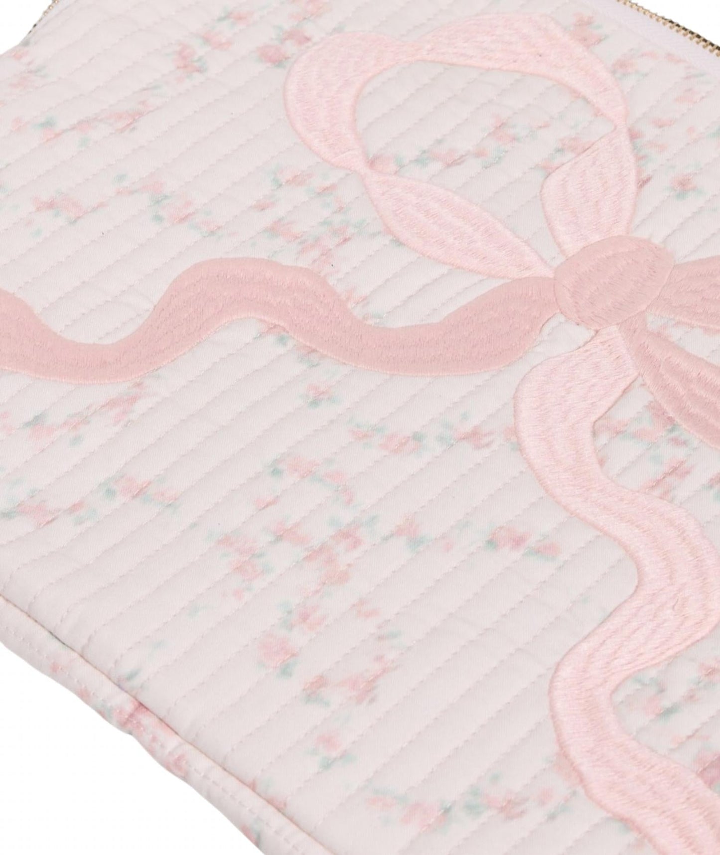 Loveshackfancy - Women's Quilted Bow Laptop Case