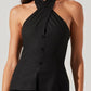 Astr - Yaritza Crossover Linen Blend Vest