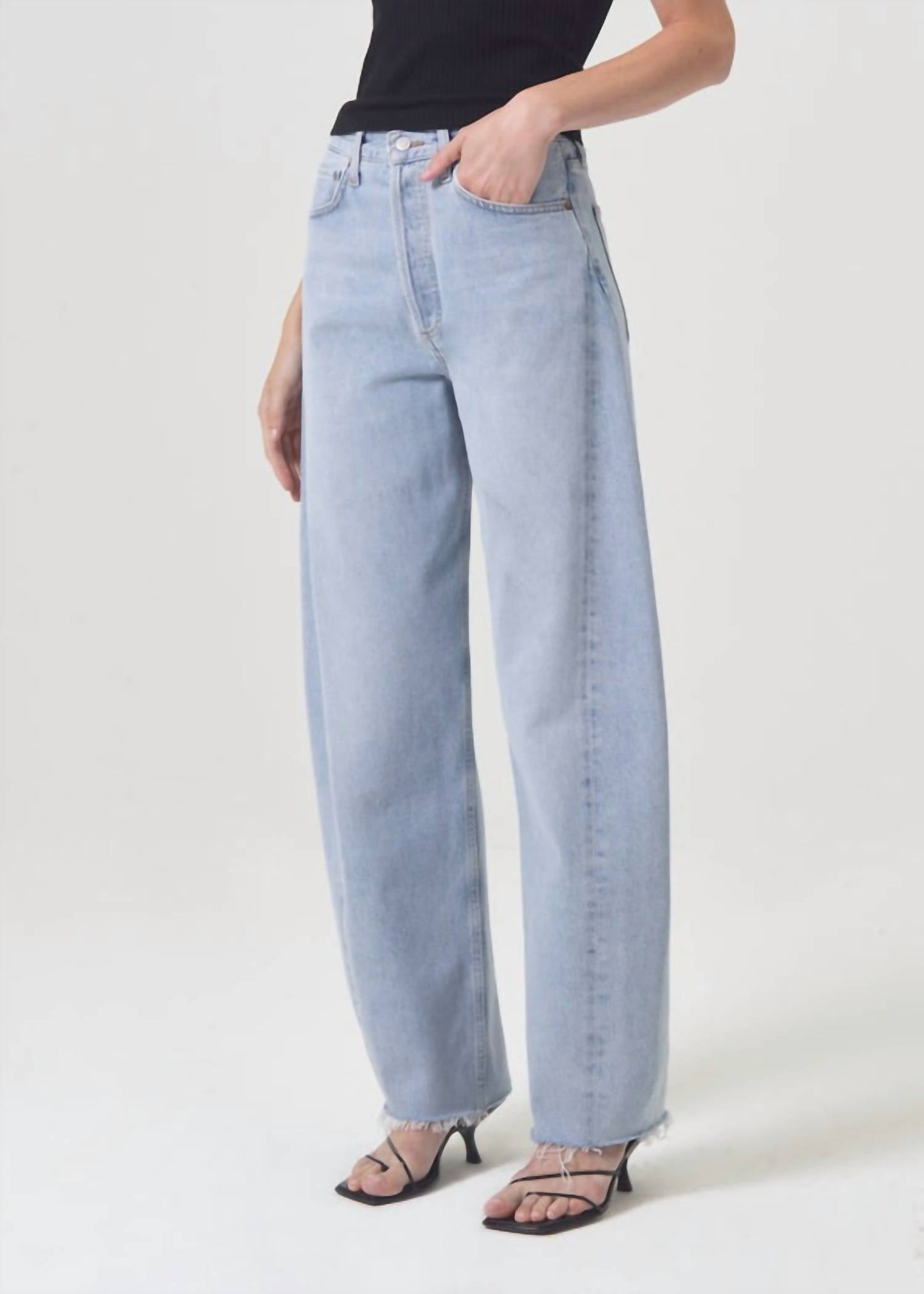 Agolde - Luna High Rise Pieced Taper Jeans