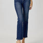 Risen - Mid Rise Ankle Straight Slim Jeans