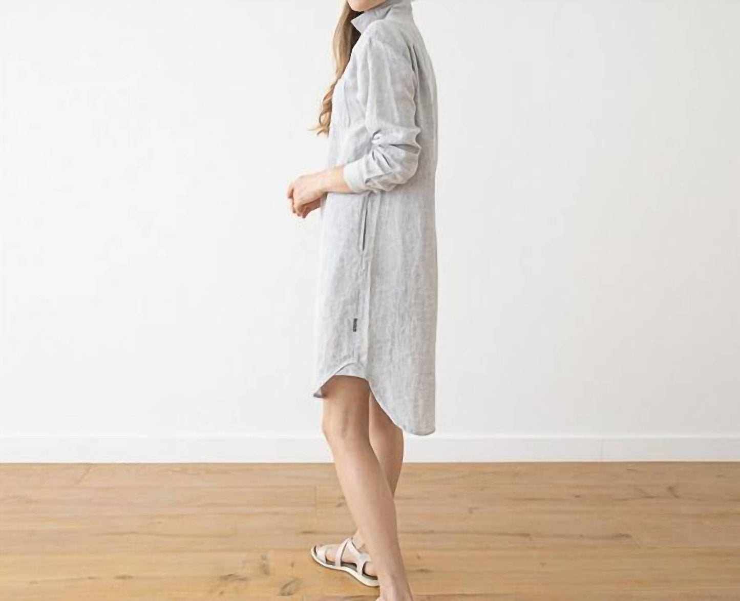 Linenme - Paula Linen Shirt Mini Dress