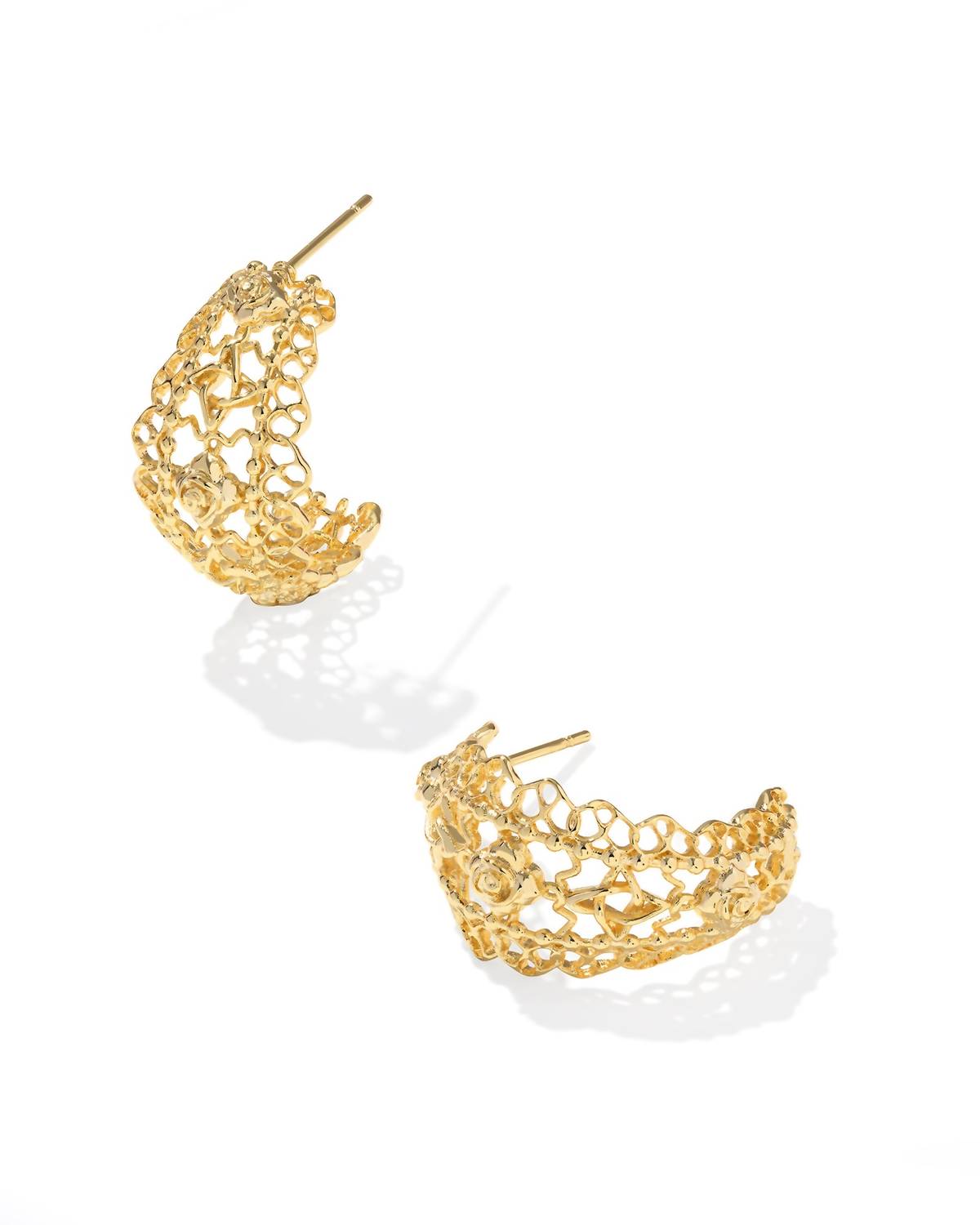 Kendra Scott - Women's Krista Lace Huggie Earrings