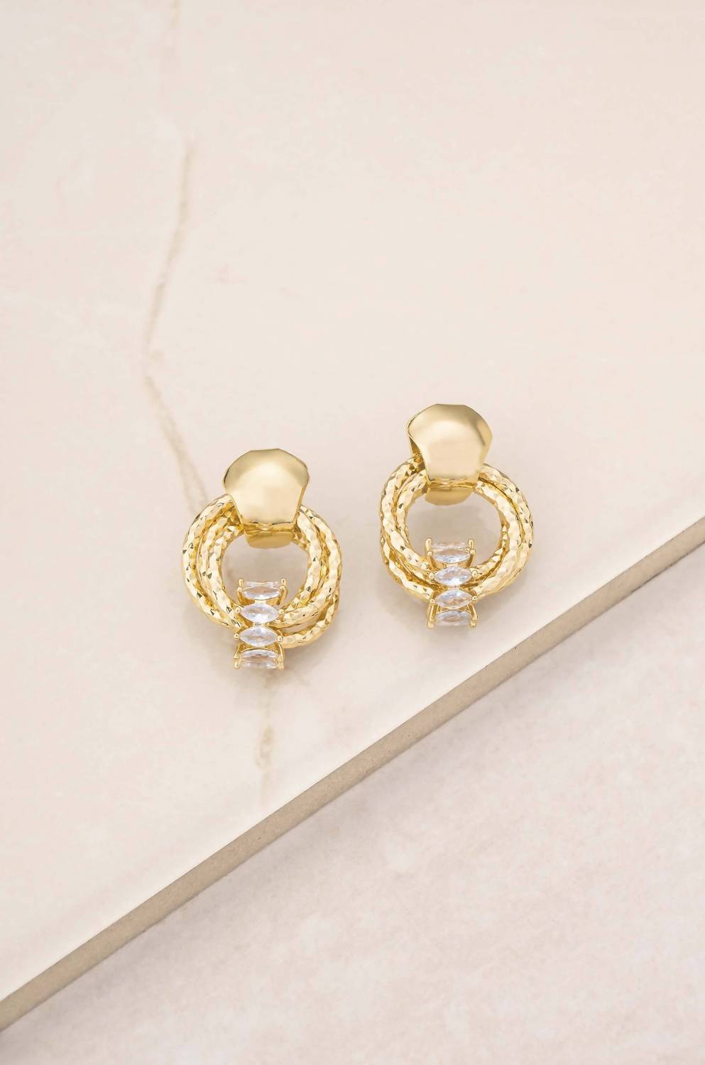 Ettika - Women's Mini Barrel Crystal Earrings
