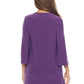 Joseph Ribkoff - Wrap Front 3/4 Sleeve V-neck Tunic