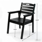 HDPE Outdoor Patio Dining Set with 6 Chairs