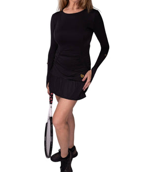 Love Love Tennis - Vestido Monroe Tennis de manga comprida generoso
