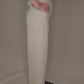 Allie Rose - Suede Laser Cut Wide Leg Pants